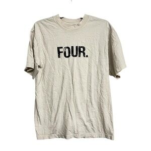 Mens Fourthirteen Stamp Tee Short‎ Sleeve Shirt Cream Streetwear